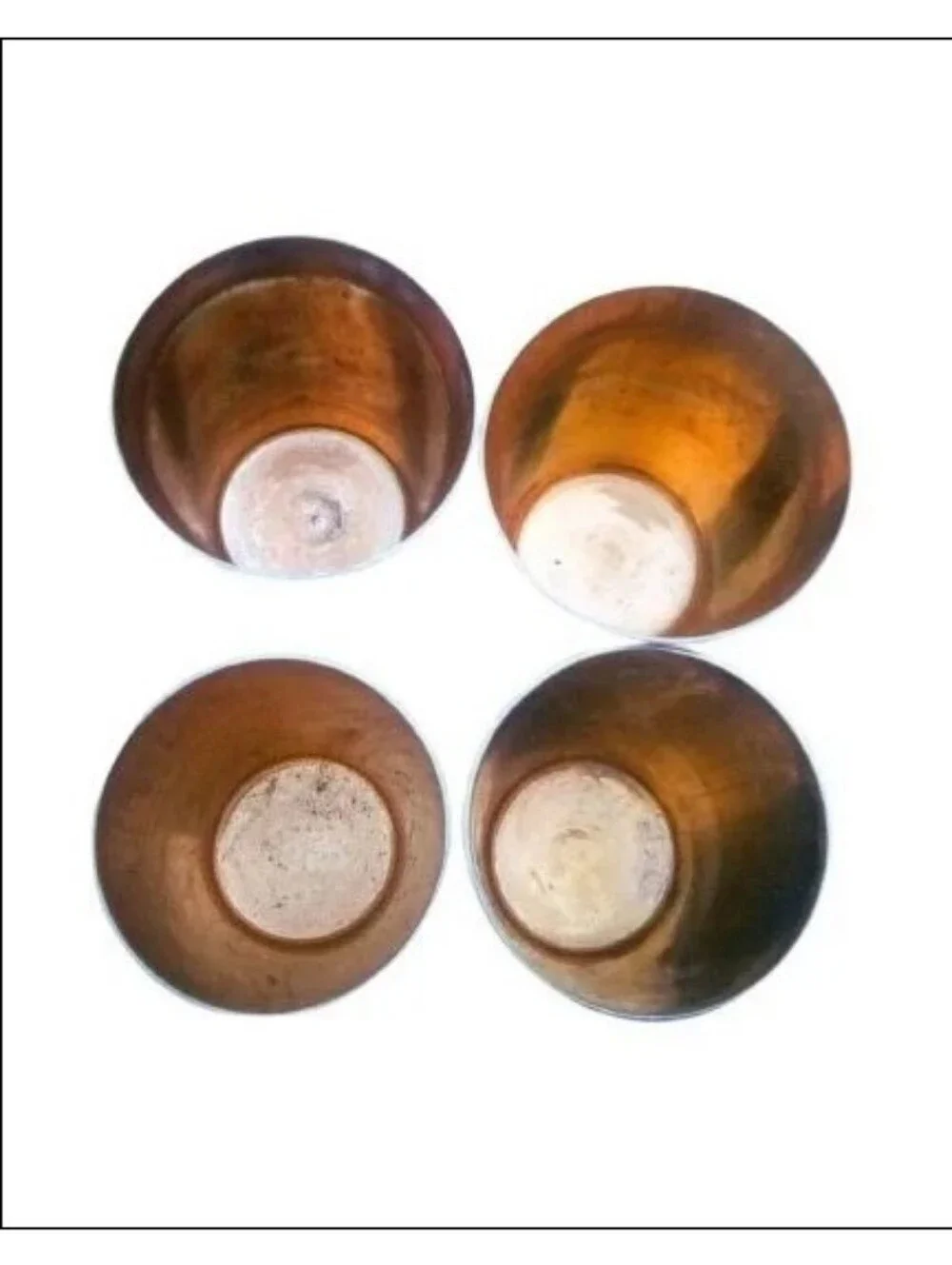 Vintage German Nesting Shot Glasses Set of 4 Leather Travel Case MCM Barware